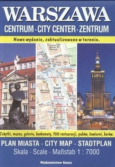 Warszawa Centrum. Plan miasta 1:7000