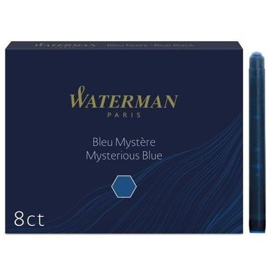 Waterman, Standard, naboje do piór, czarno-niebieskie