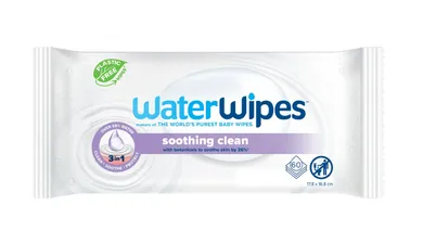 WaterWipes, Soothing Clean, chusteczki nawilżane dla dzieci z ekstraktem z lawendy, 60 szt.