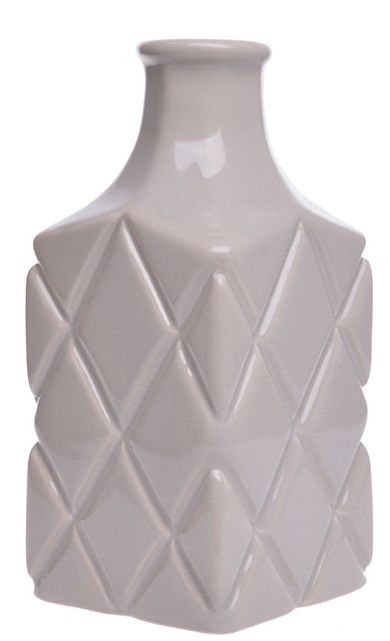 Wazon butelka kwadrat, beżowy, 8-8-17 cm
