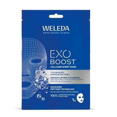 Weleda, Exo Boost, kolagenowa maska w płachcie, 20 ml