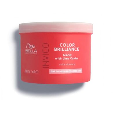 Wella Professionals, Invigo Color Brilliance Mask, maska do włosów cienkich i normalnych uwydatniająca kolor, 500 ml