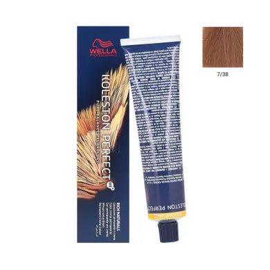 Wella Professionals, Koleston Perfect Me+, farba do włosów, nr 7/38, 60 ml