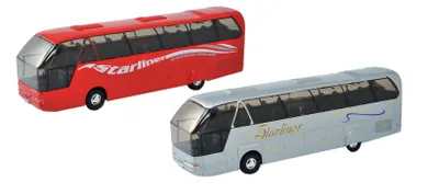 Welly, Autobus Neoplan Starliner, model pojazdu, pull-back, 1:64, 1 szt.