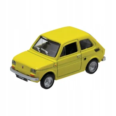 Welly, Fiat 126p, pojazd, żółty, 1:27