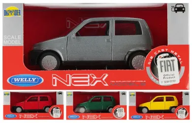 Welly, Fiat Cinquecento, pojazd, model metalowy, 1 szt.