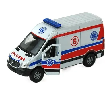 Welly, Mercedes-Benz Sprinter Panel Van, Ambulans, pojazd, 1:34