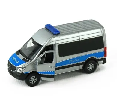 Welly, Mercedes-Benz Sprinter Panel Van, Policja, pojazd, 1:34