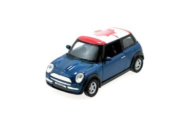 Welly, Mini Cooper Kanada, samochód, niebieski