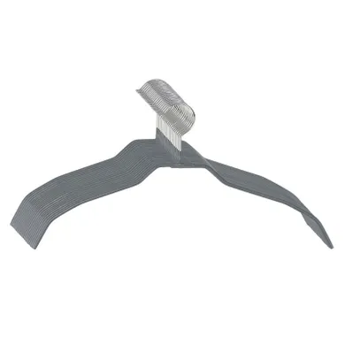 Wenko, Alessia, wieszaki, cienkie, szare, 21,5-41 cm, 20 szt.