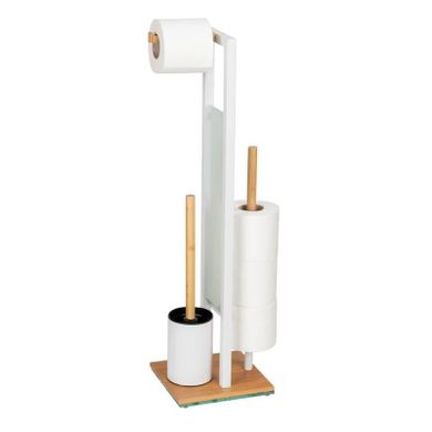 Wenko, Rivalta, stojak na papier toaletowy i szczotkę wc, 3w1