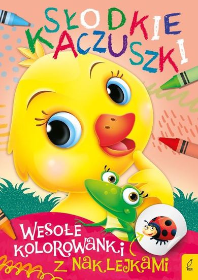 Wesołe kolorowanki z naklejkami. Słodkie kaczuszki