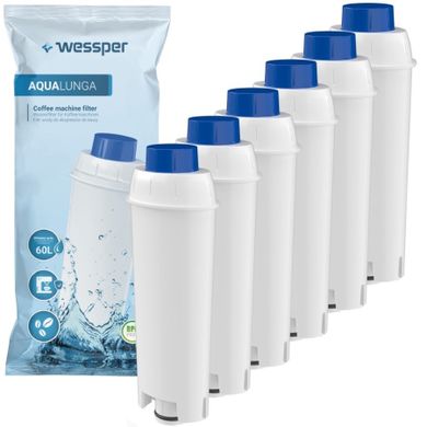 Wessper, filtr do ekspresu DeLonghi DLS C002 - SER 3017, 6 szt.