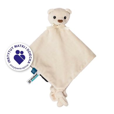 Whisbear, DouDou, Miś, kocyk przytulanka, biały