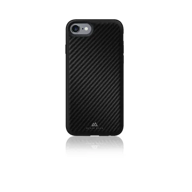 White Diamonds, Black Rock, Material Case Real Carbon, futerał, Apple Iphone 6 / 7 / 8, czarny