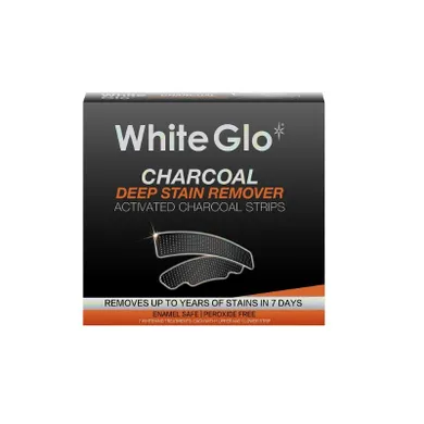 White Glo, Charcoal Teeth Whitening Strips, paski wybielające z aktywnym węglem, 7 szt.