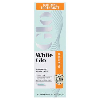 White Glo, Stain Expert Toothpaste, wybielająca pasta do zębów, Fresh Mint, 115 g