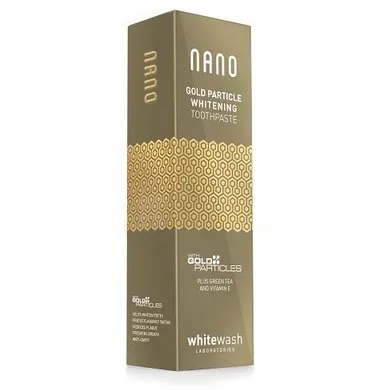 WhiteWash, Nano, wybielająca pasta z cząsteczkami złota, 75 ml