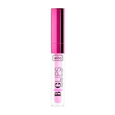 Wibo, Big Lips Injection Top Coat, błyszczący topper do ust z olejem migdałowy, 2.8g