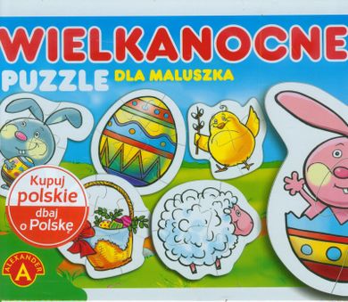 Wielkanocne puzzle dla maluszka, 6 wzorów