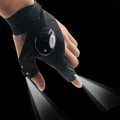 Wielofunkcyjna rękawica z diodami LED, lewa