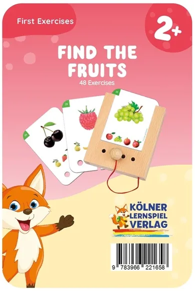 WiemTo, Rozpoznawanie Owoców, karty edukacyjne, 2+