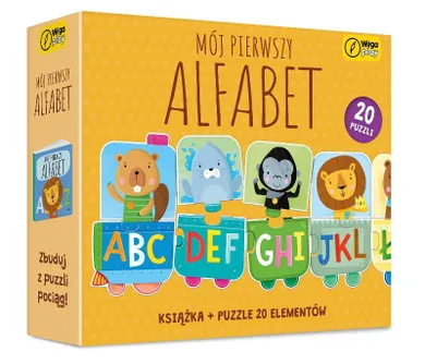 Wilga Play, Mój pierwszy alfabet, książka i puzzle, 20 elementów
