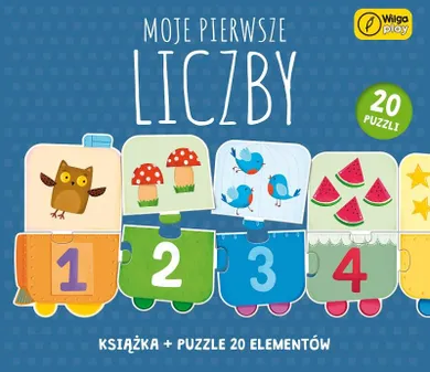 Wilga Play, Moje pierwsze liczby, książka i puzzle, 20 elementów