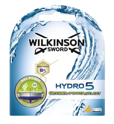Wilkinson, Hydro 5 Groomer, wymienne wkłady do maszynki do golenia dla mężczyzn, 4 szt.