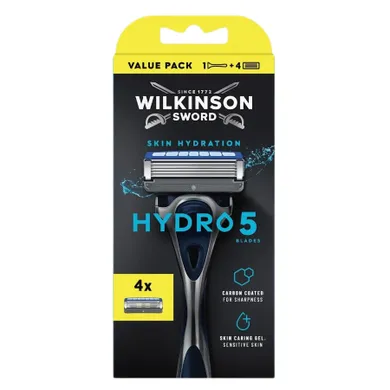 Wilkinson, Hydro 5 Skin Hydration, maszynka do golenia + 4 wkłady