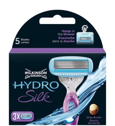 Wilkinson, Hydro Silk, zapasowe ostrza do maszynki do golenia dla kobiet, 3 szt.