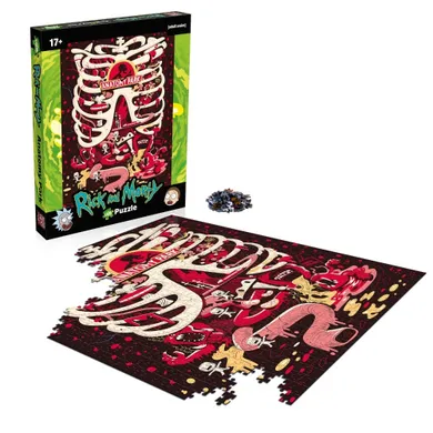 Winning Moves, Rick And Morty Anatomy, puzzle, 1000 elementów