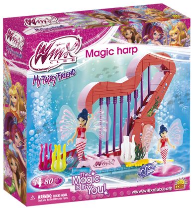 Winx Club, My Fairy Friends, Magiczna Harfa, klocki, 80 elementów