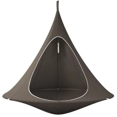 Wiszący kokon, namiot, ciemnobrązowy, 150-150 cm