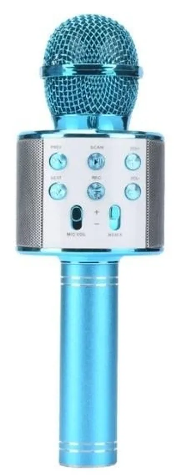 W&K, mikrofon zabawkowy, niebieski