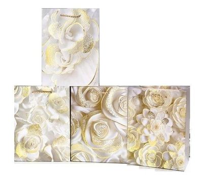 W&K, torebka prezentowa, Kwiaty, M, 1 szt.