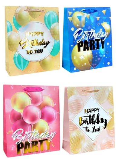 W&K, torebka upominkowa, 3D brokat, S, 1 szt.