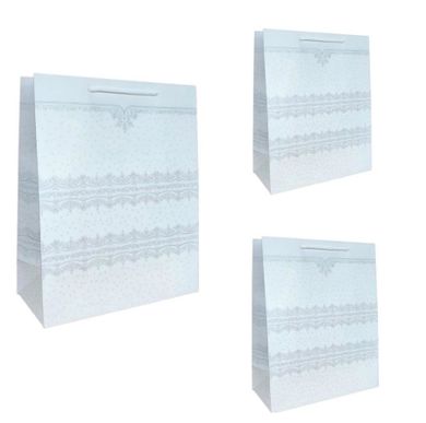 W&K, torebka upominkowa, brokat, L, 1 szt.