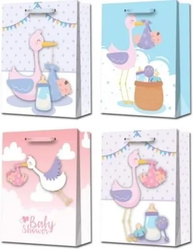 W&K, torebka upominkowa, narodziny, M, 1 szt.