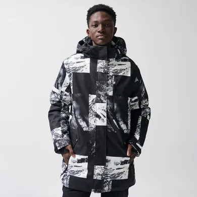 Wodoszczelna kurtka narciarska unisex oversize z kapturem NOWEAR