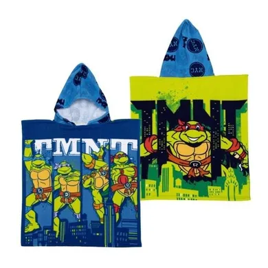 Wojownicze Żółwie Ninja, ponczo kąpielowe, ręcznik, 55 cm
