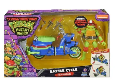 Wojownicze Żółwie Ninja, Zmutowany chaos, Motocykl Rafaello, pojazd z figurką