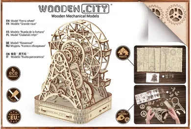 Wooden City, Diabelski młyn, drewniane puzzle 3D