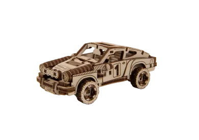 Wooden.City, Rally Car 4 (Porsche 911), model, drewniane puzzle 3D