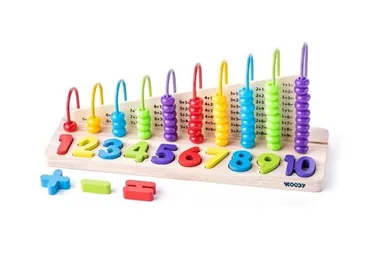 Woody, liczydło matematyczne, drewniane, dwustronne