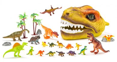 Woodyland, Dino, głowa dinozaura, zestaw figurek, 25 elementów