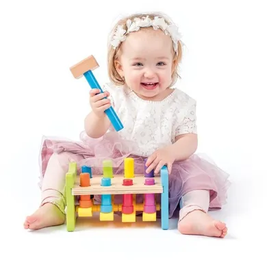 Woodyland, drewniana wbijanka przebijanka, 23-18-14 cm