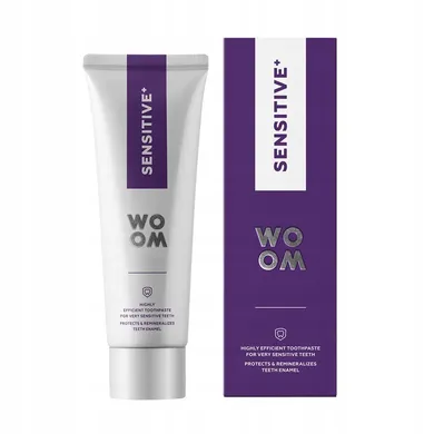 Woom, Sensitive+, delikatna pasta do wrażliwych zębów, 75 ml