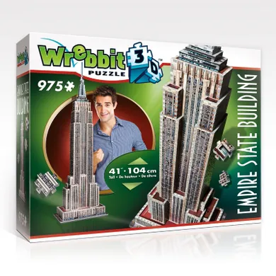 Wrebbit, Empire State Building, puzzle 3D, 975 elementów