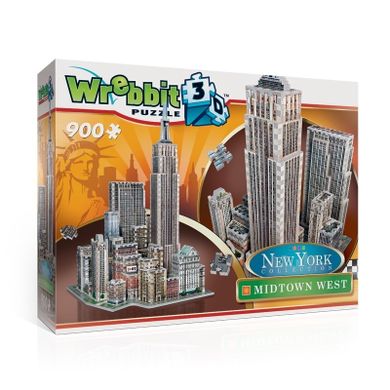 Wrebbit, New York Midtown West, puzzle 3D, 900 elementów